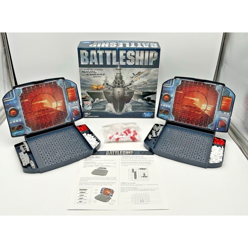 Battleship Game Hasbro Classic Naval Combat Ages 7+ Made in USA